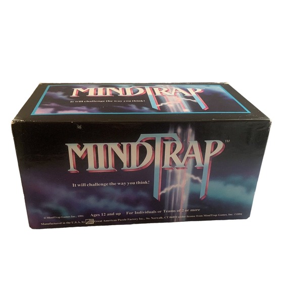 Vintage Mind Trap Game by Pressman Toys 1991 Version Complete - Picture 1 of 5